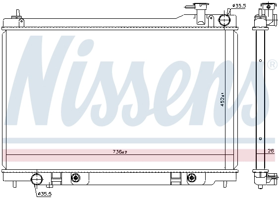 NISSENS 68119 - Радиатор охлаждения