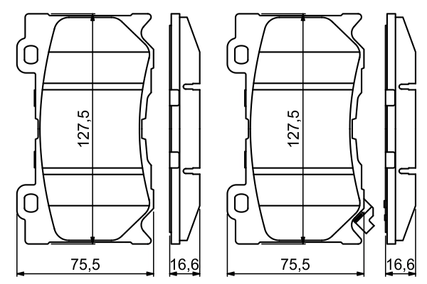 BOSCH 0 986 494 707 - Тормозные колодки 