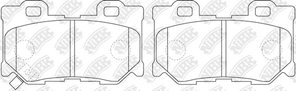NIBK PN0396 - Тормозные колодки 