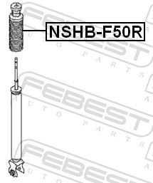 FEBEST NSHB-F50R - Пыльник амортизатора