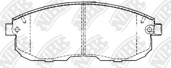 NIBK PN2201 - Тормозные колодки 