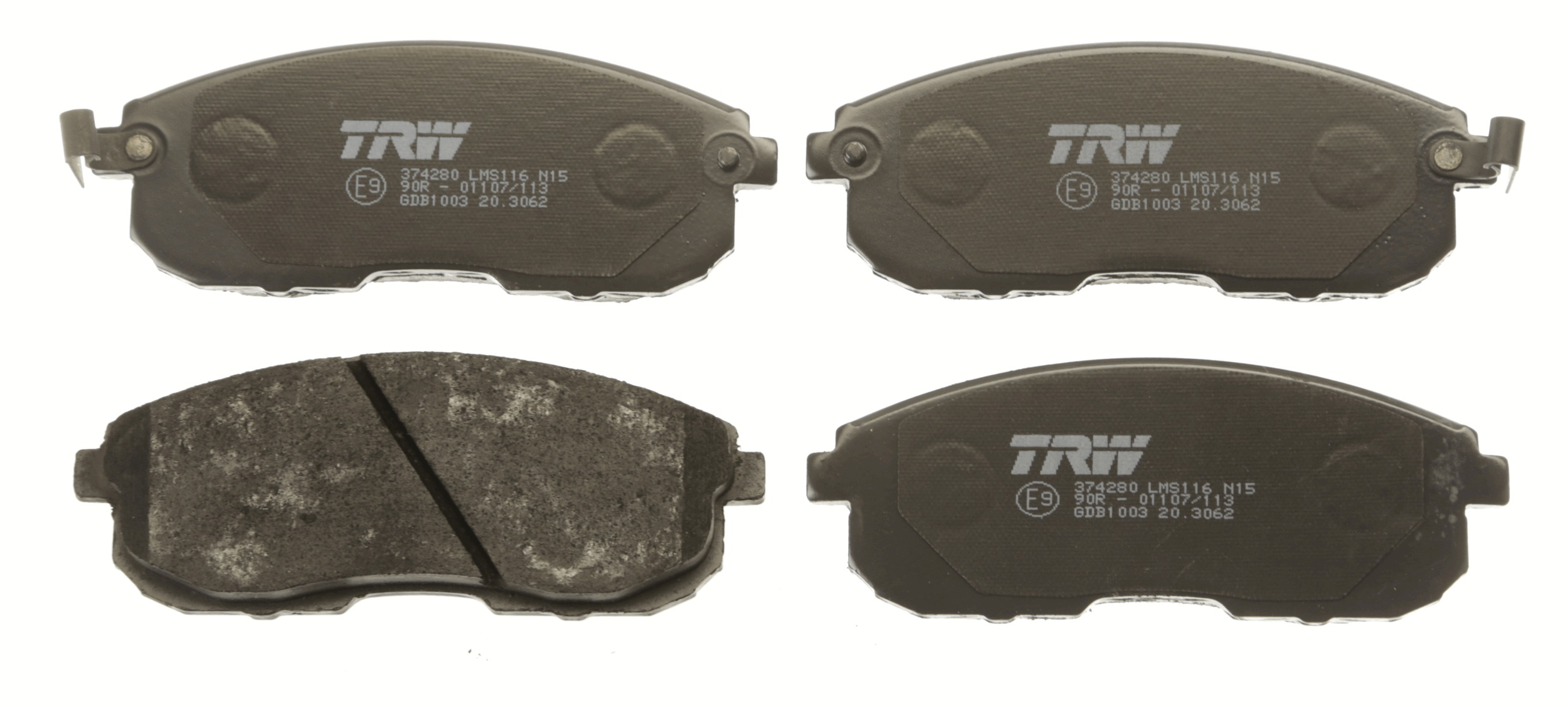 TRW GDB1003 - Комплект тормозных колодок, дисковый тормоз COTEC