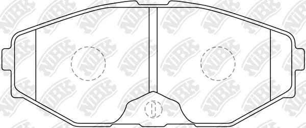 NIBK PN2261 - Тормозные колодки 
