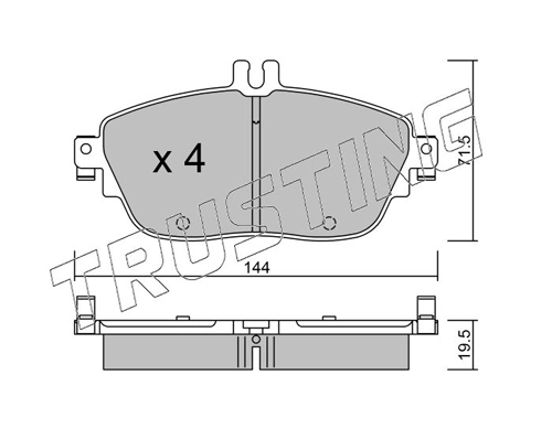 TRUSTING 981.0 - Тормозные колодки 