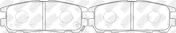 NIBK PN4299 - Тормозные колодки 