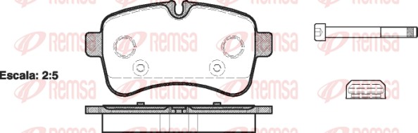 REMSA 1282.00 - Тормозные колодки 