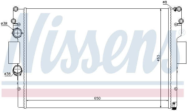 NISSENS 61987 - Радиатор охлаждения