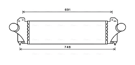 AVA QUALITY COOLING IV4129 - Интеркулер