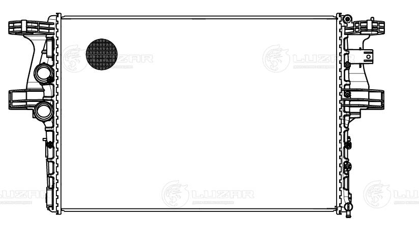 LUZAR LRc 1658 - Радиатор охлаждения