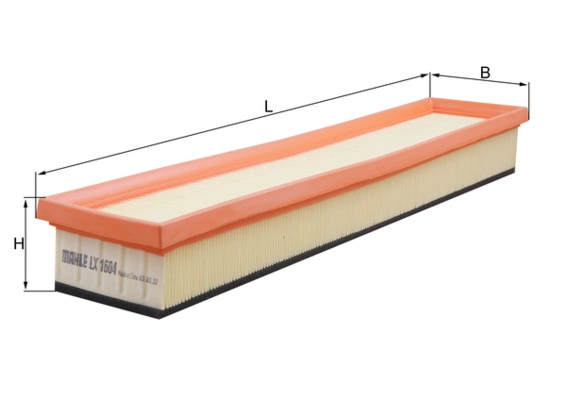 MAHLE LX 1604 - Воздушный фильтр