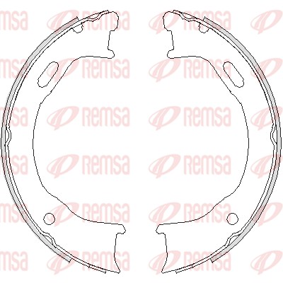 Колодки барабанные ручника