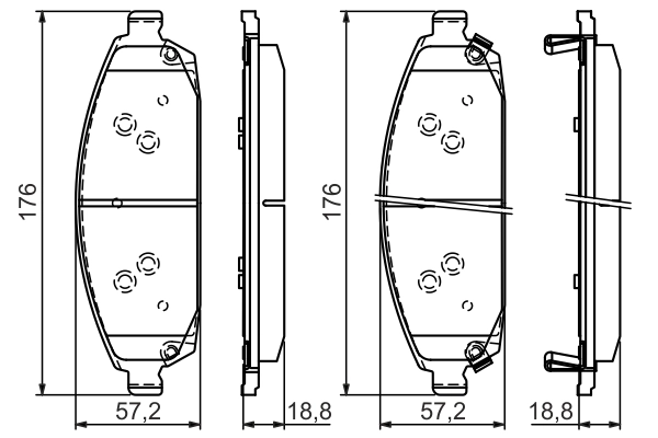 BOSCH 0 986 494 370 - Тормозные колодки 