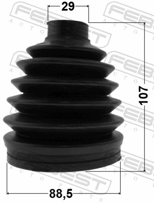 FEBEST 2017P-GRCH - Пыльник ШРУСа