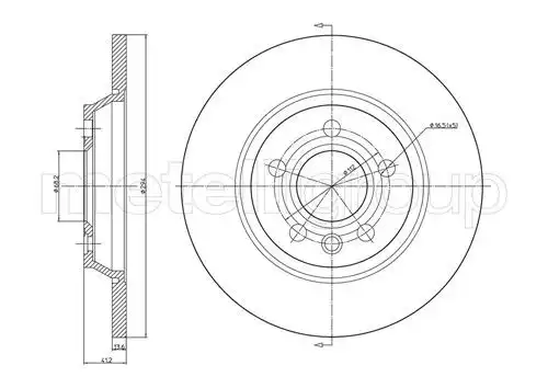 METELLI 230767c - диск тормозной задний