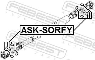 FEBEST ASK-SORFY - Муфта кардана