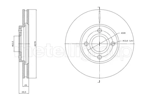 METELLI 231768c - Тормозные диски