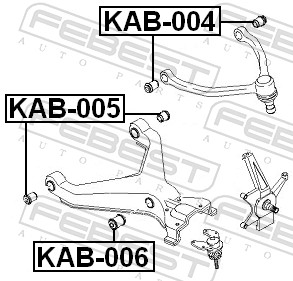 FEBEST KAB-006 - Сайлентблок