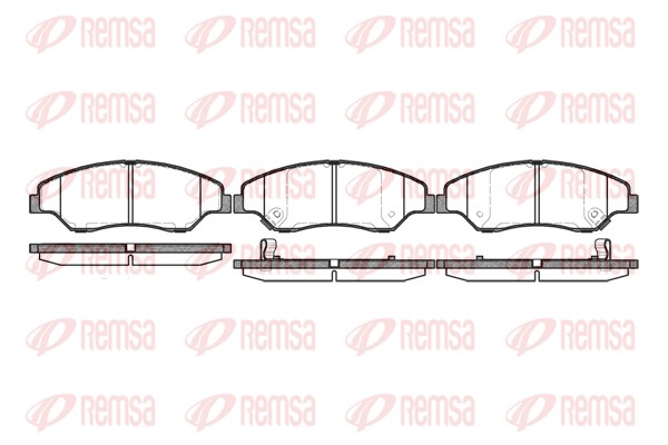 REMSA 0739.02 - Тормозные колодки 