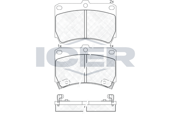 ICER 180970 - Тормозные колодки 