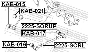 FEBEST KAB-021 - Сайлентблок