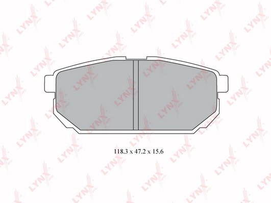 LYNXAUTO BD-4413 - Тормозные колодки 