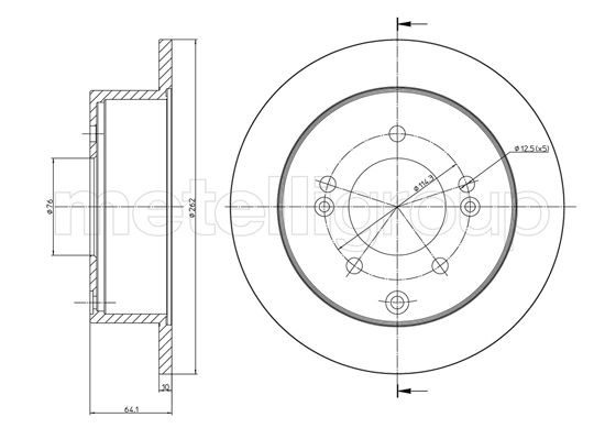 TRUSTING DF1470 - Тормозные диски
