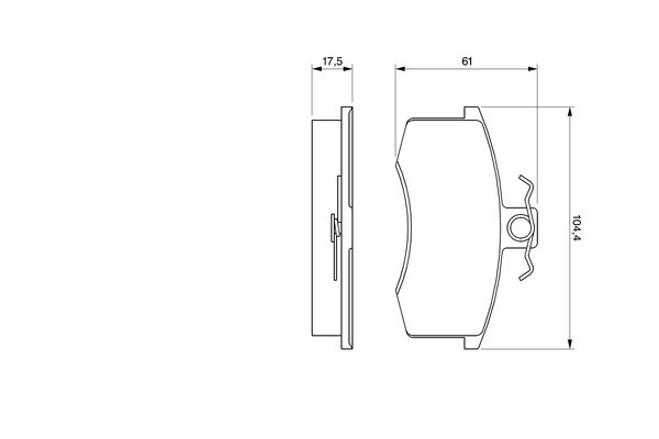 BOSCH 0 986 491 700 - Тормозные колодки 
