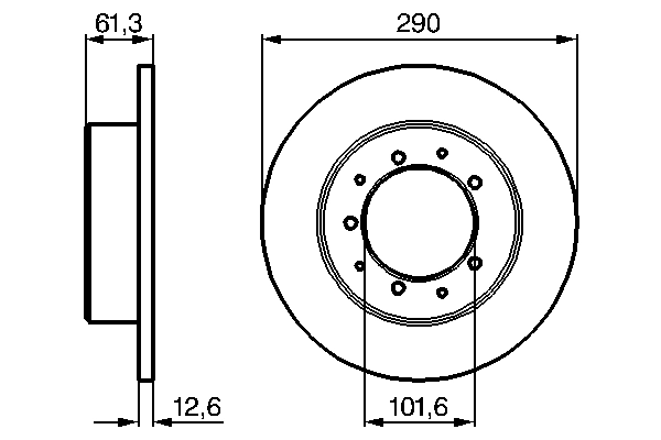 BOSCH 0 986 478 656 - Тормозные диски