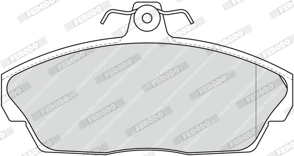 FERODO FDB1291 - Комплект тормозных колодок, дисковый тормоз PREMIER ECO FRICTION