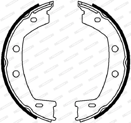 FERODO FSB4032 - Комплект тормозных колодок, стояночная тормозная система PREMIER