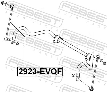 FEBEST 2923-EVQF - Стойки стабилизатора