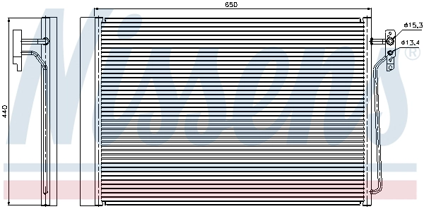 NISSENS 940045 - Радиатор кондиционера