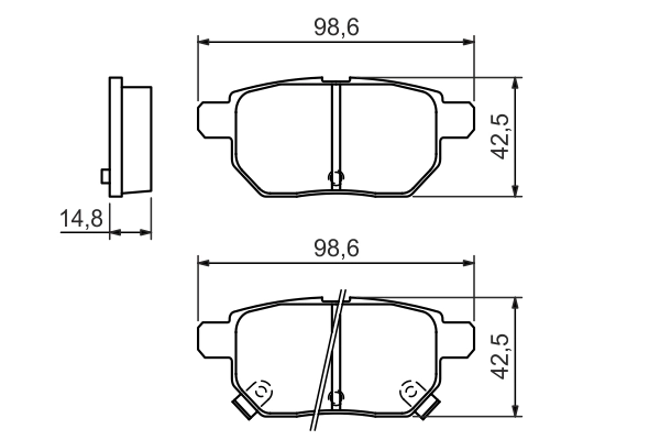 BOSCH 0 986 494 328 - Тормозные колодки 