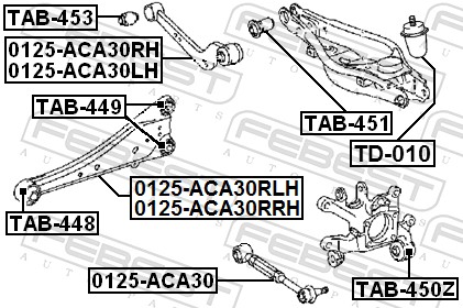 FEBEST TAB-449 - Сайлентблок