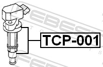 FEBEST TCP-001 - Свечной наконечник