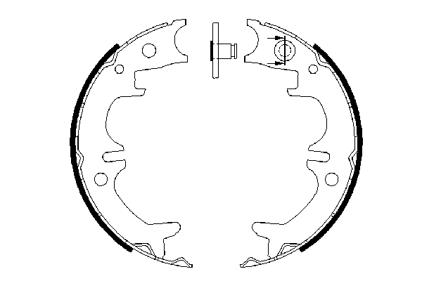 BOSCH 0 986 487 680 - Барабанные колодки