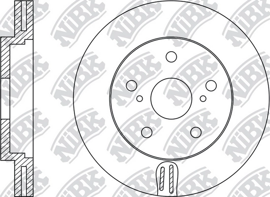 NIBK RN1241 - Тормозные диски