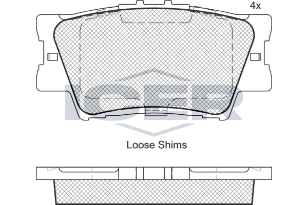 ICER 181761 - Тормозные колодки 