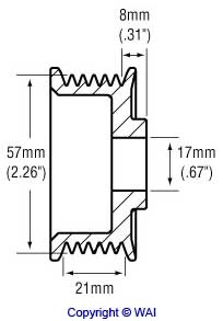 WAI 24-82263 - Шкив генератора