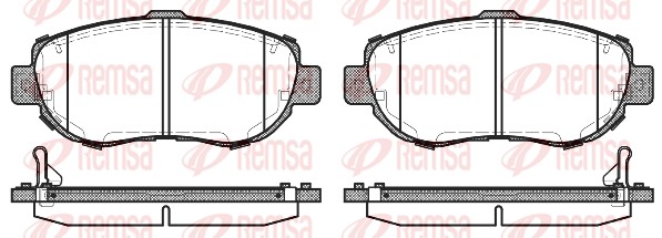 REMSA 0456.14 - Тормозные колодки 