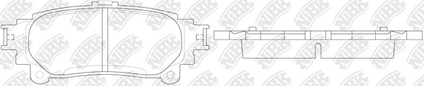 NIBK PN1846 - Тормозные колодки 