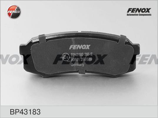 FENOX BP43183 - Тормозные колодки 