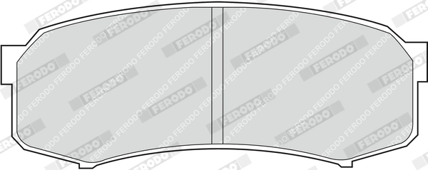 FERODO FDB1021 - Комплект тормозных колодок, дисковый тормоз PREMIER ECO FRICTION