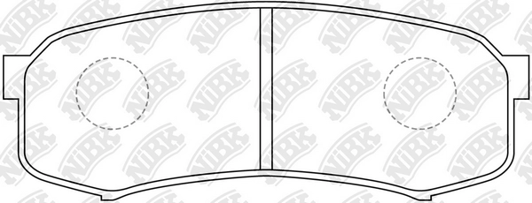 NIBK PN1243 - Тормозные колодки 