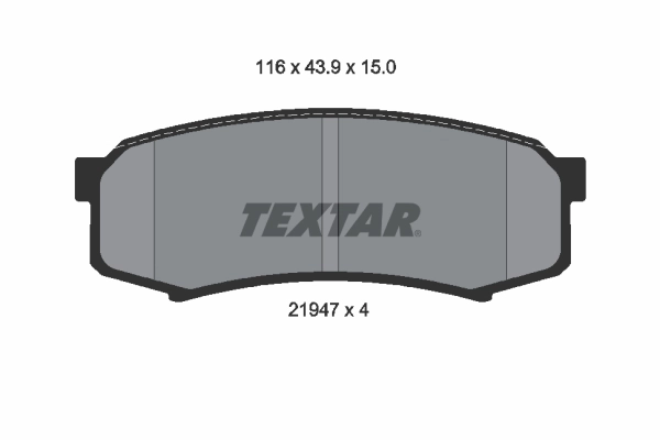 TEXTAR 2194701 - Тормозные колодки 