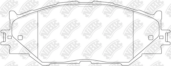NIBK PN1829 - Тормозные колодки 