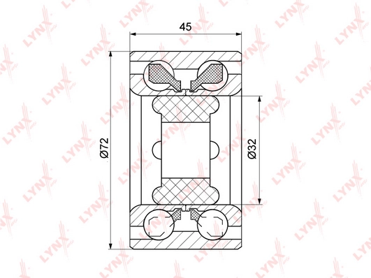 LYNXAUTO WB-1113 - Ступичный подшипник