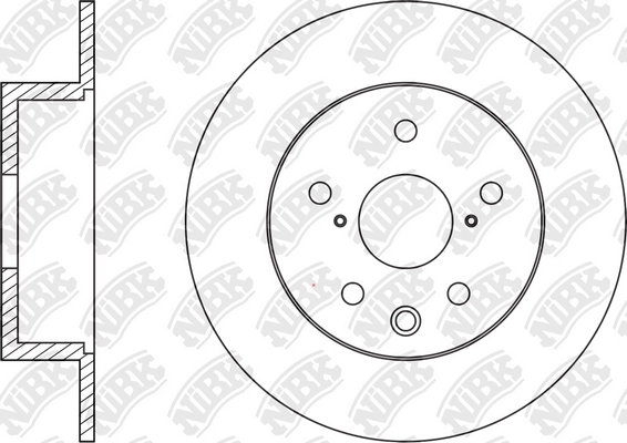 NIBK RN1438 - Тормозные диски