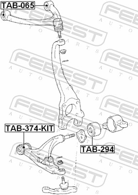 FEBEST TAB-374-KIT - Комплект рычагов