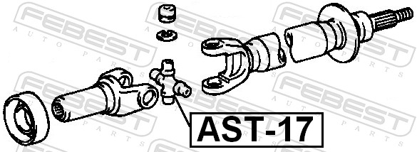 FEBEST AST-17 - Муфта кардана